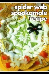 spider web spookamole recipe