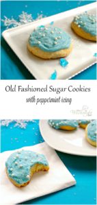 Old Fashioned Sugar Cookies with Peppermint Icing Recipe