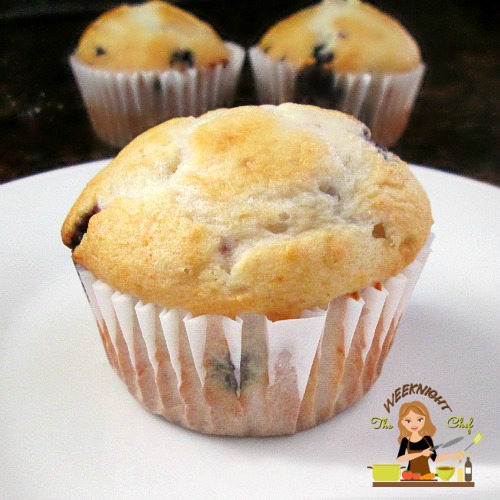 Simple Homemade Blueberry Muffins 