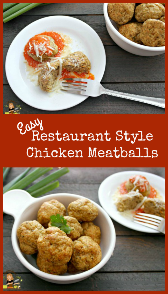 EASY RESTAURANT STYLE ITALIAN CHICKEN MEATBALLS