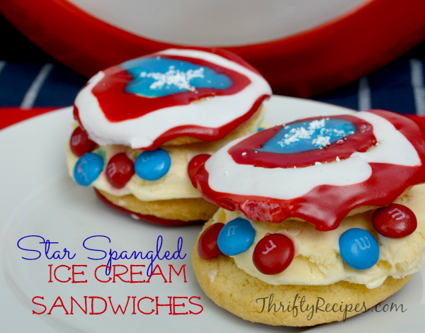 Star Spangled Ice Cream Sandwiches Recipe